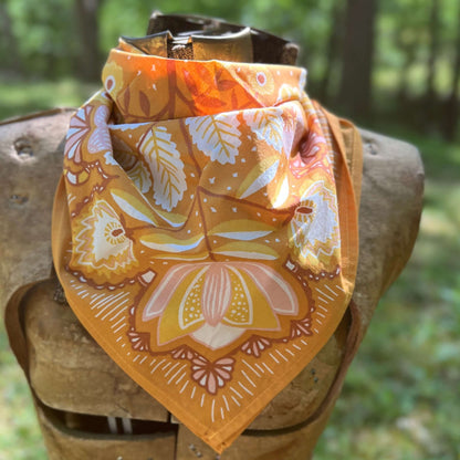 bandana scarf in floral cotton