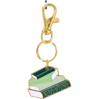 Book Lover Keychain  - Adventure