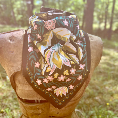 floral cotton bandana scarf