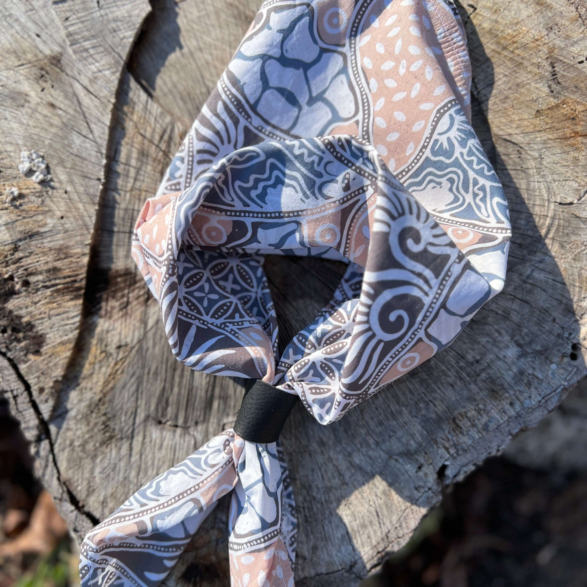 Leather Bandana Slide