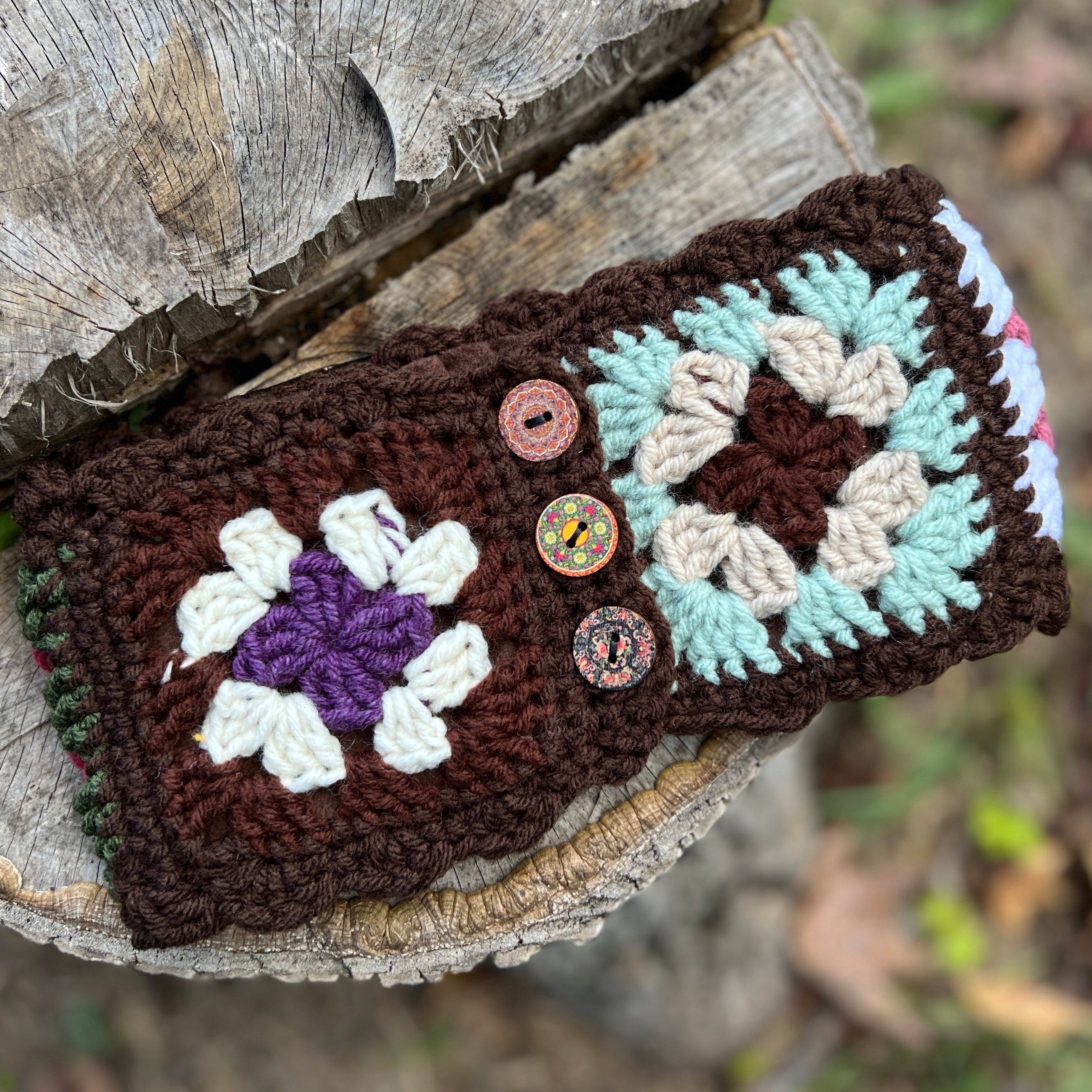patchwork ear warmer