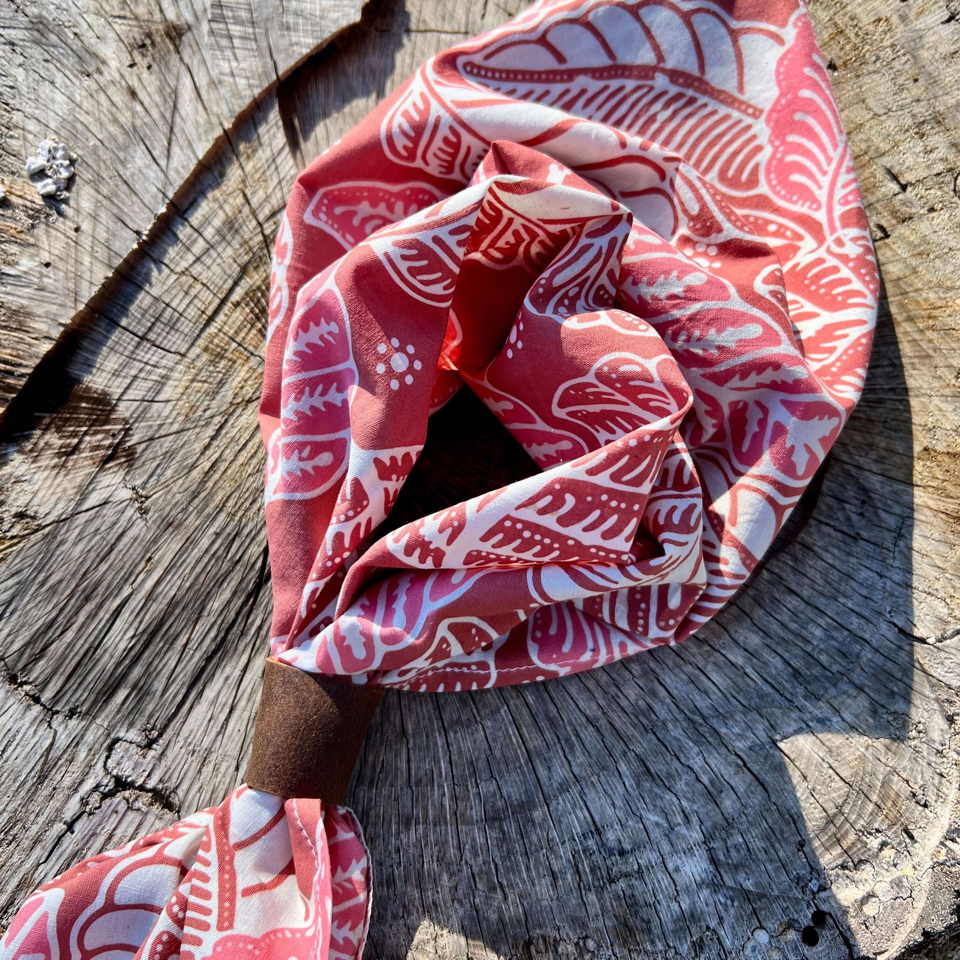 Leather Bandana Slide