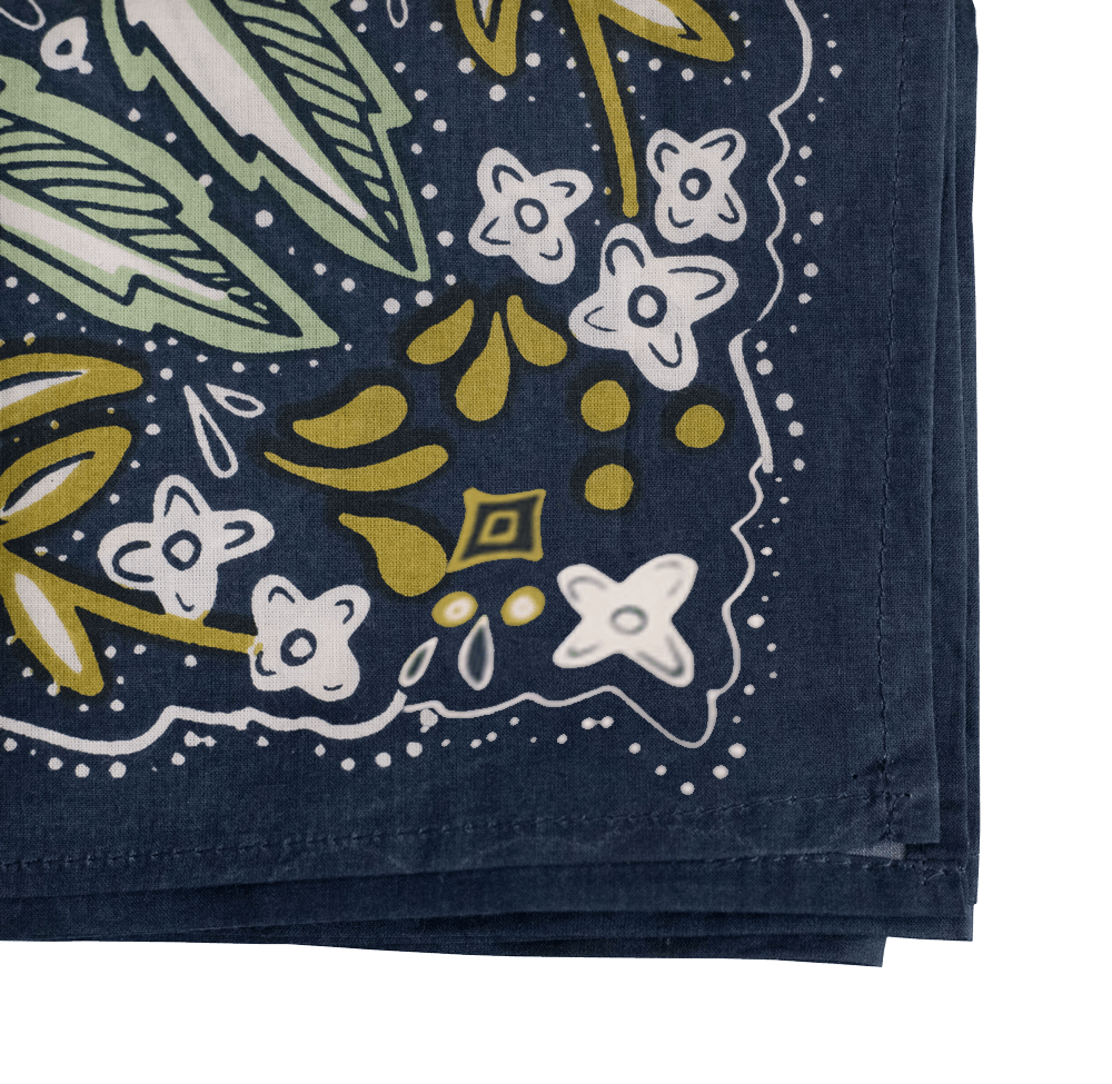 Bandana Square Scarf - No. 017 Amelia