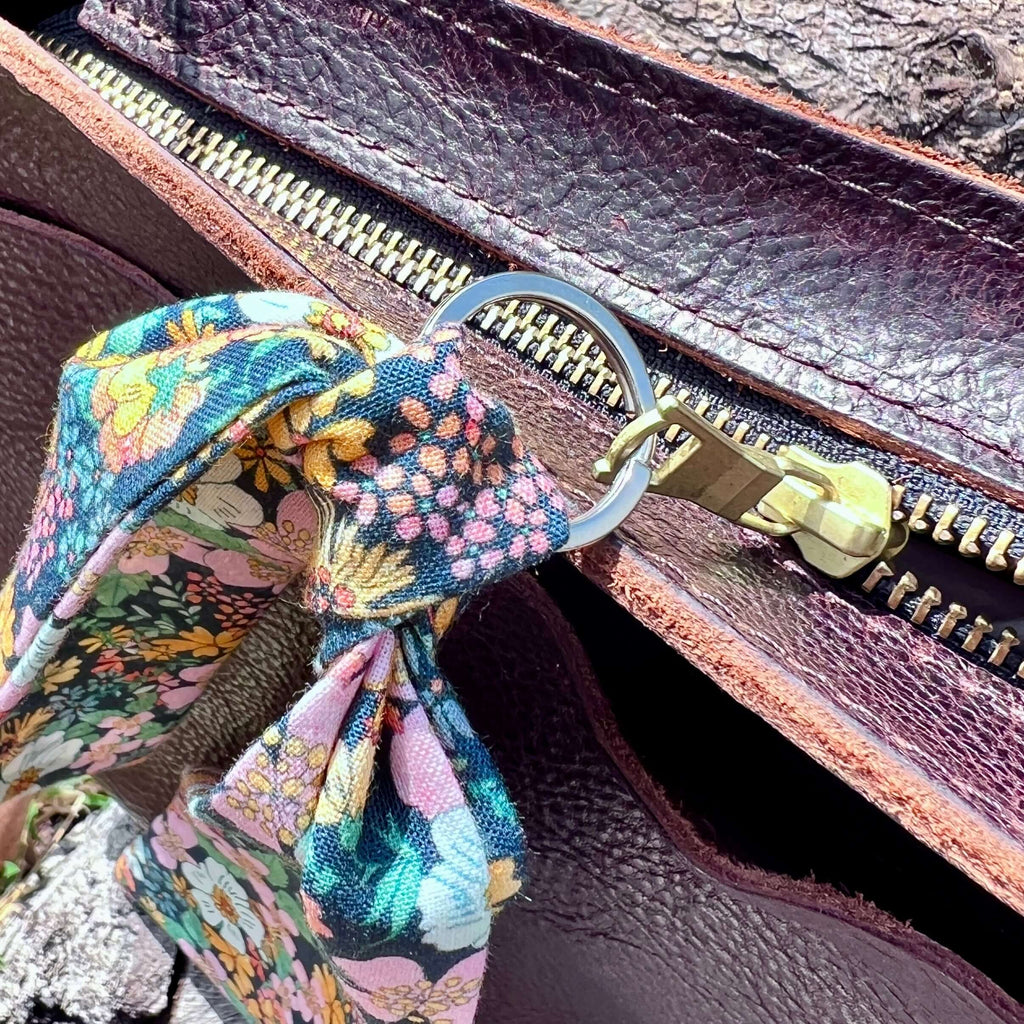 Scarf Key chain, Bag Charm or Zipper Pull