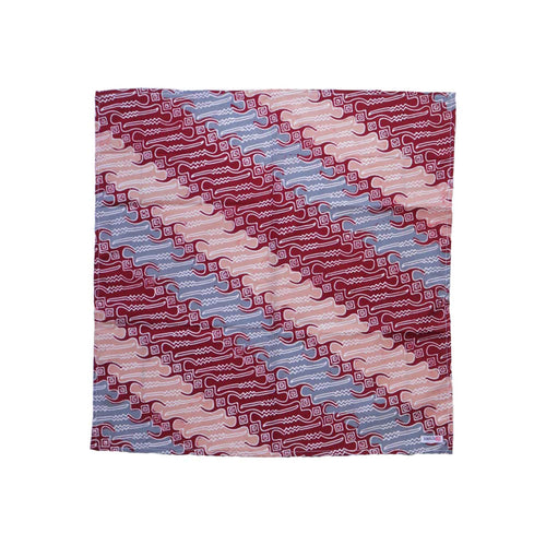 Batik Bandana Red White 100% Cotton Hand Stamped