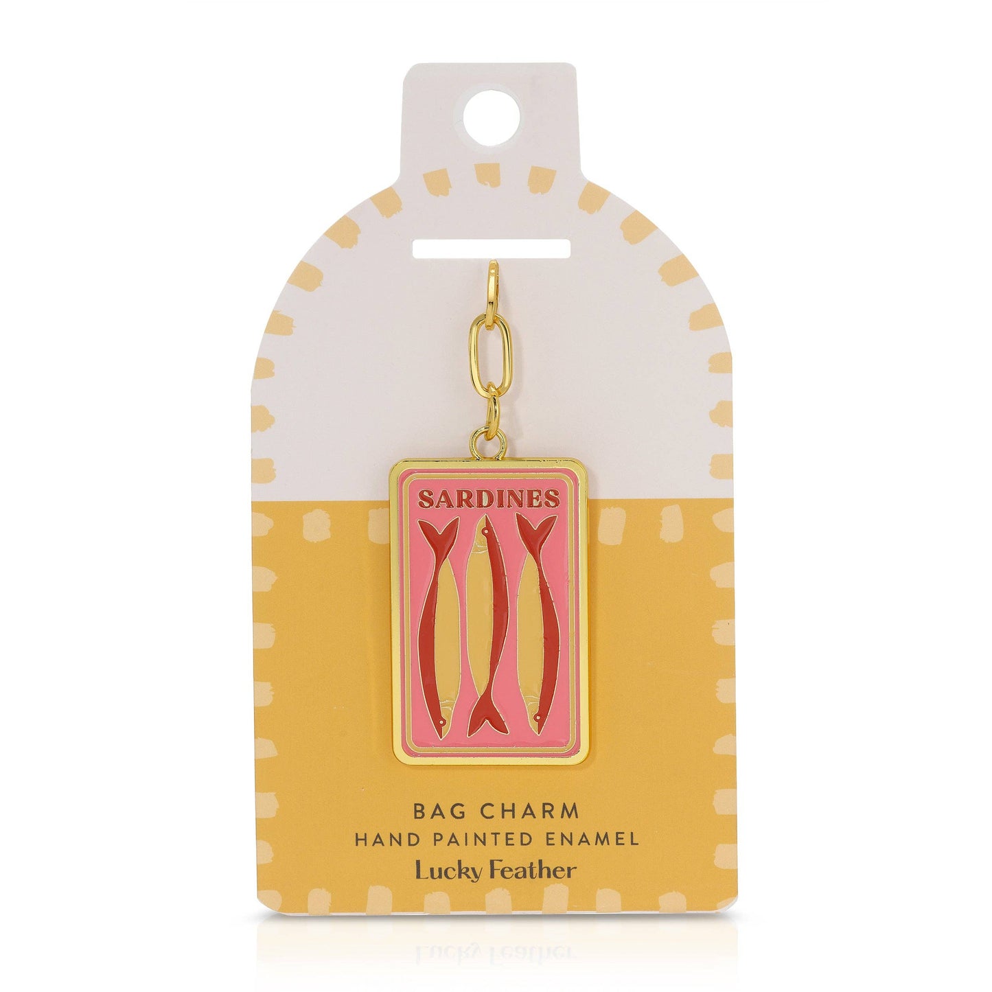 Enamel Bag Charm - Sardines