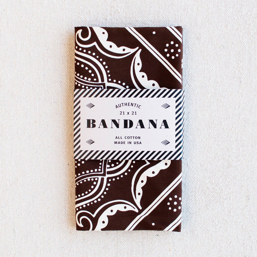 Western Bandana- Brown