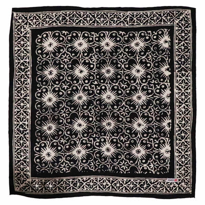 Batik Bandana in Black Floral