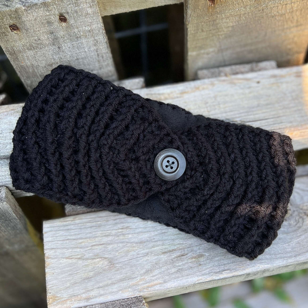 Winter Headband with Fleece Lining - Solid Colors