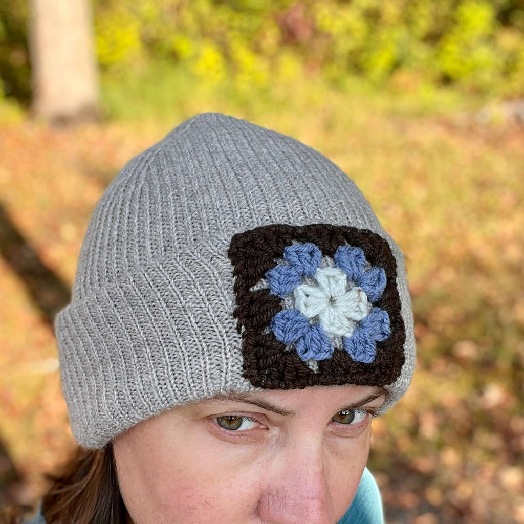 embellished knit beanie