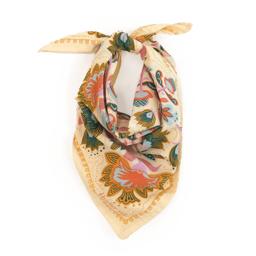 Bandana Square Scarf - Ingrid Floral Print