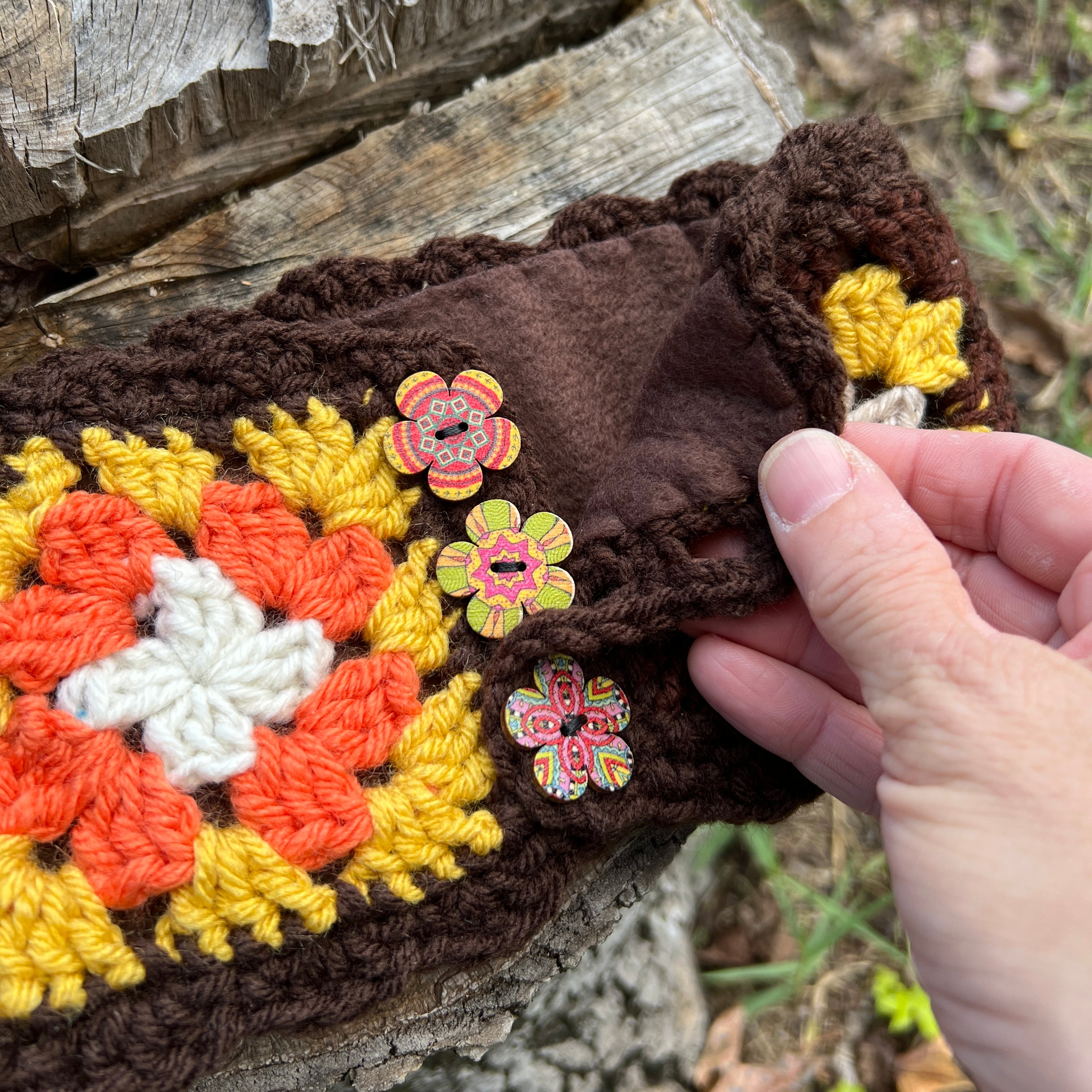 patchwork ear warmer winter headband