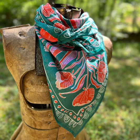 floral wild rag bandana scarf