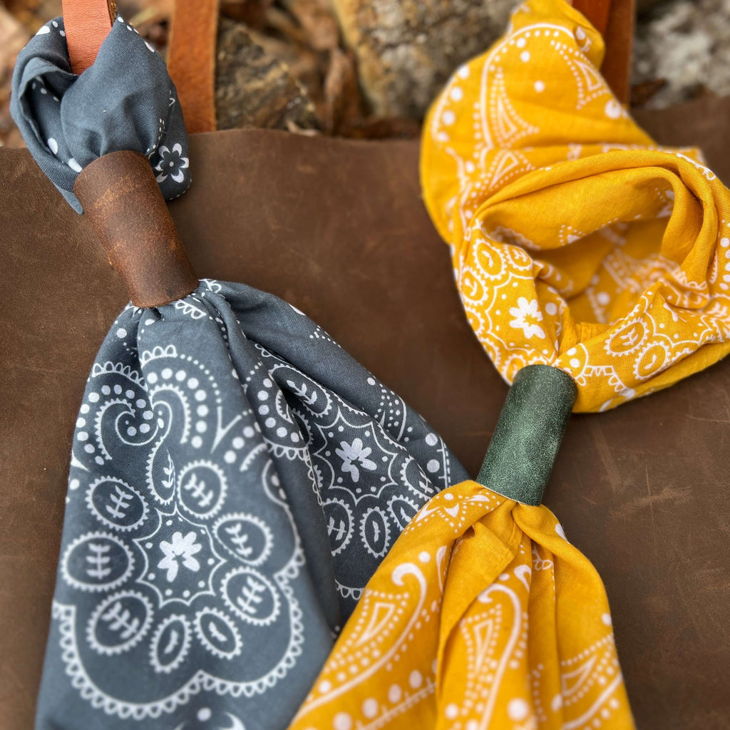 Leather Bandana Slide