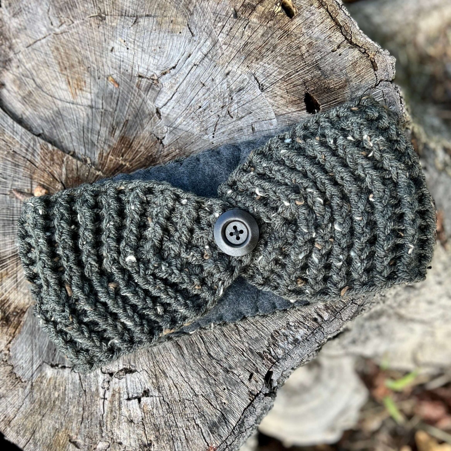 ear warmer with fleece lining