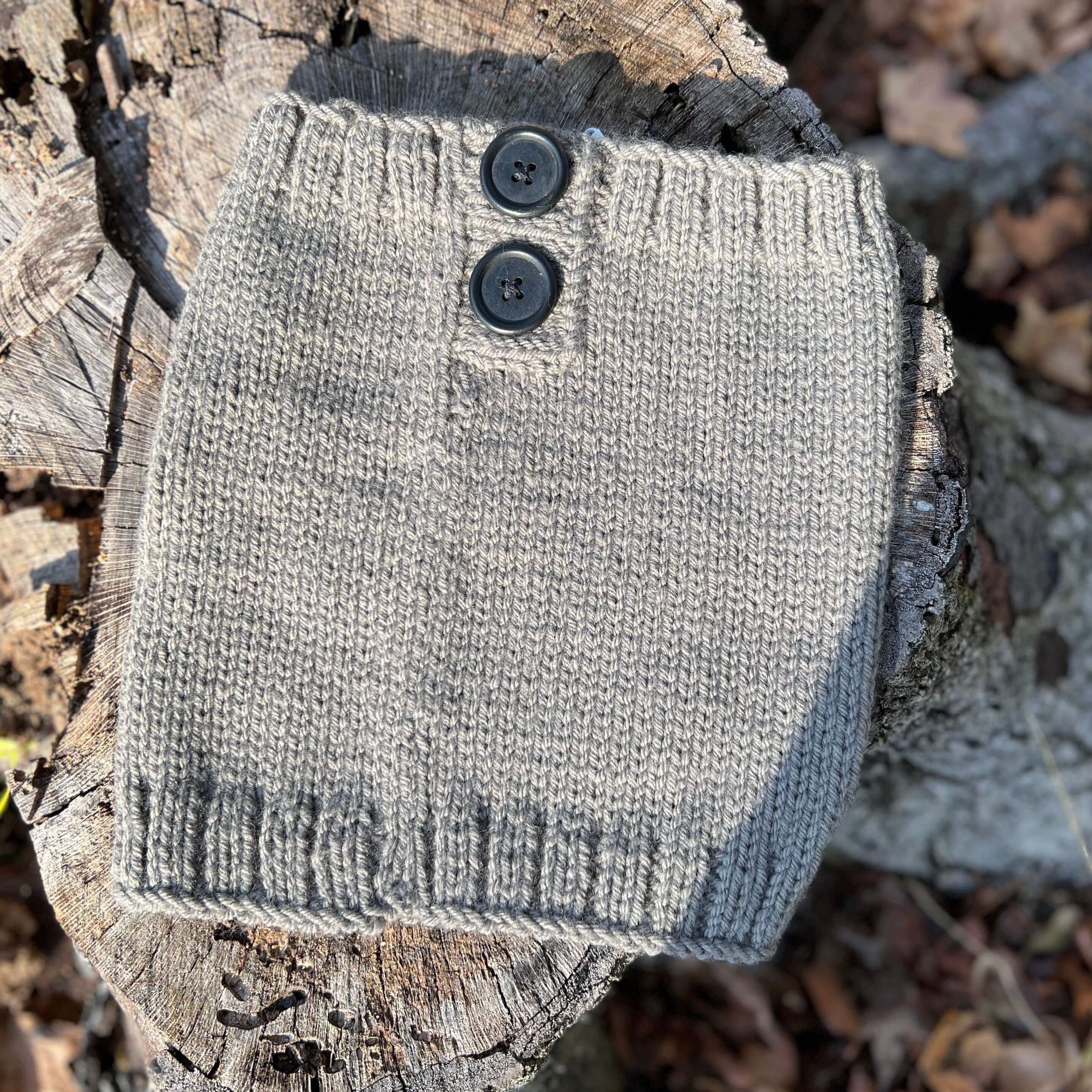 grey knit cowl neck gaitor