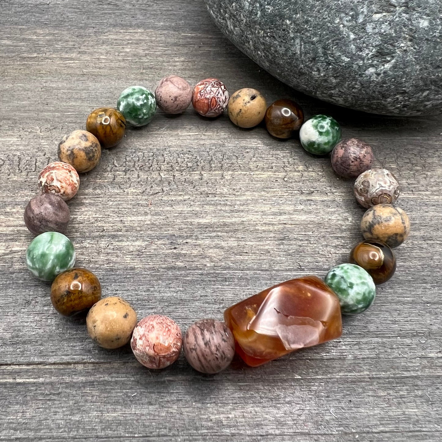 boho stretch bracelet for men and women
