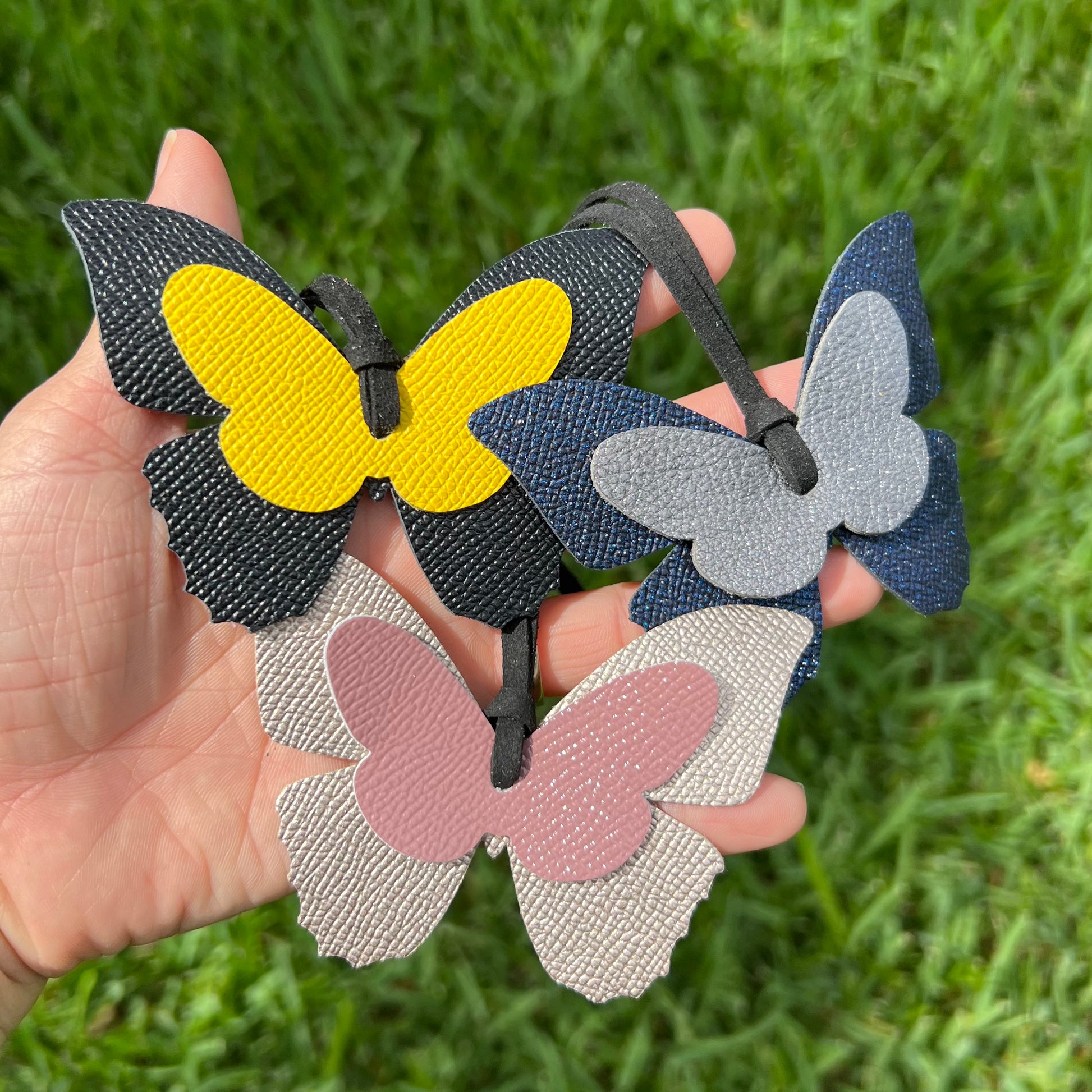 Butterfly leather purse sale