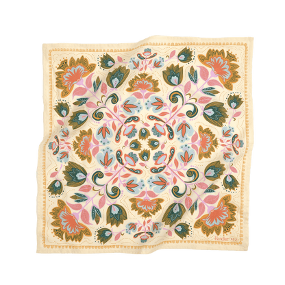 Bandana Square Scarf - Ingrid Floral Print