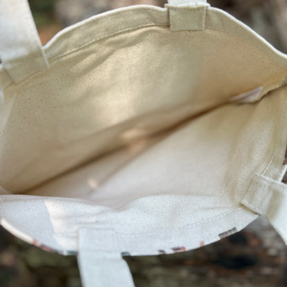 inside of tote bag