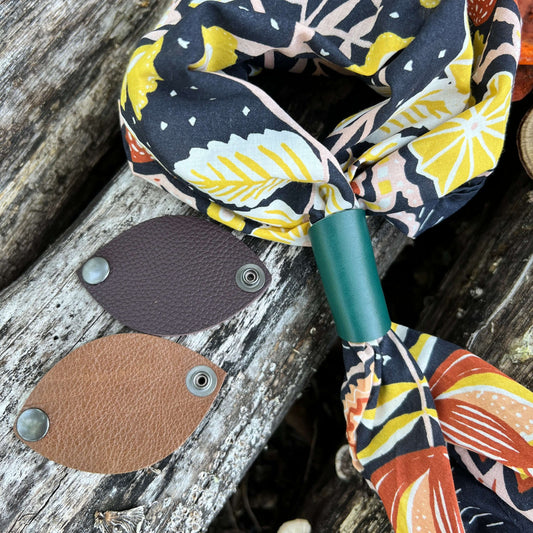 leather Bandana Slide