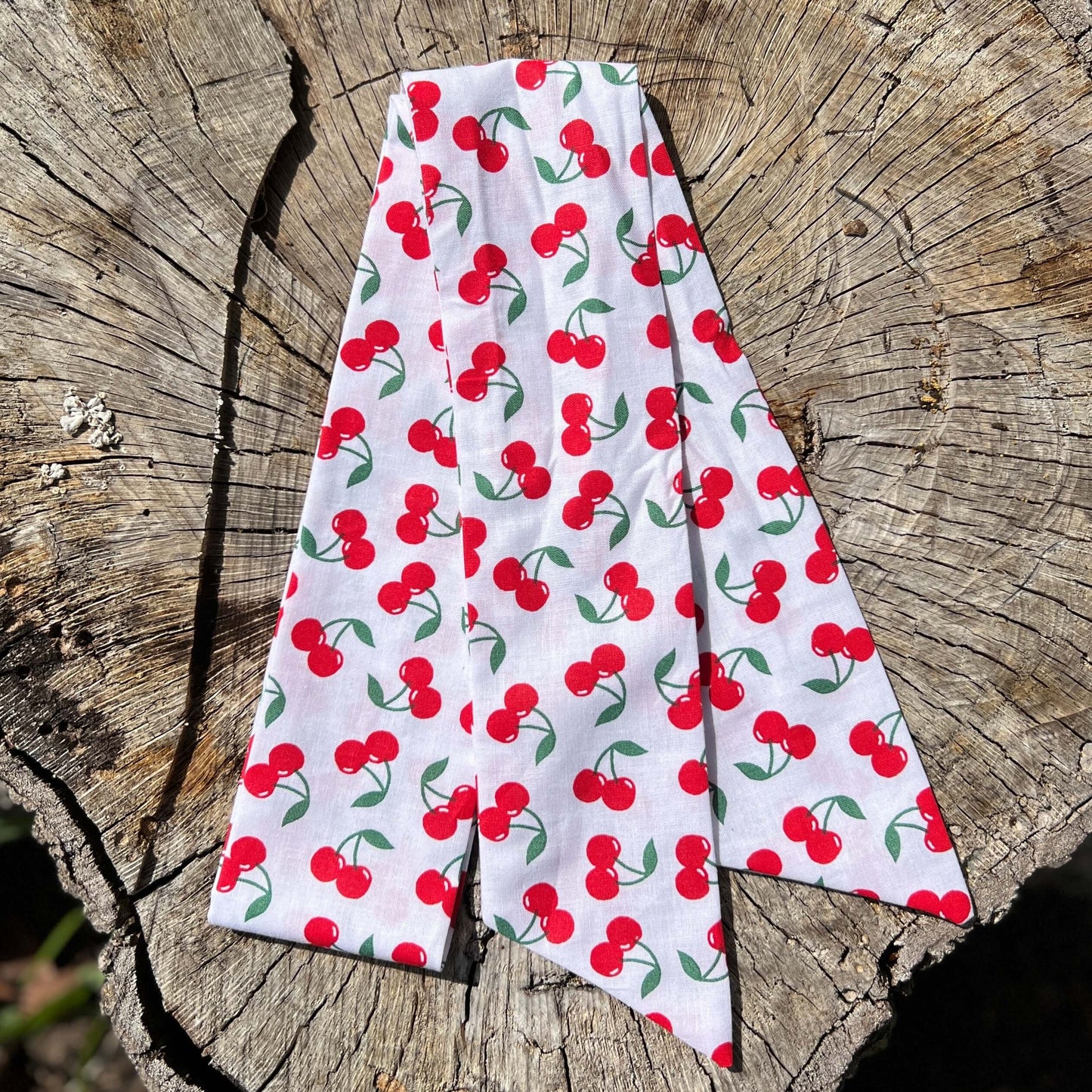 cherry purse scarf
