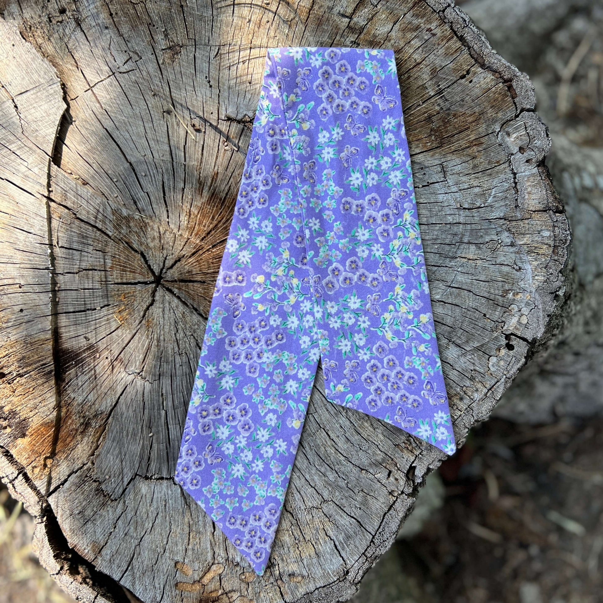 lavender purse scarf 