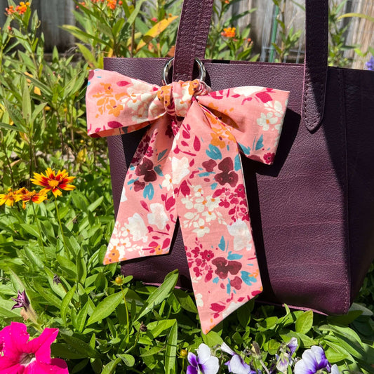Purse Scarf - Watercolor Floral in Pink