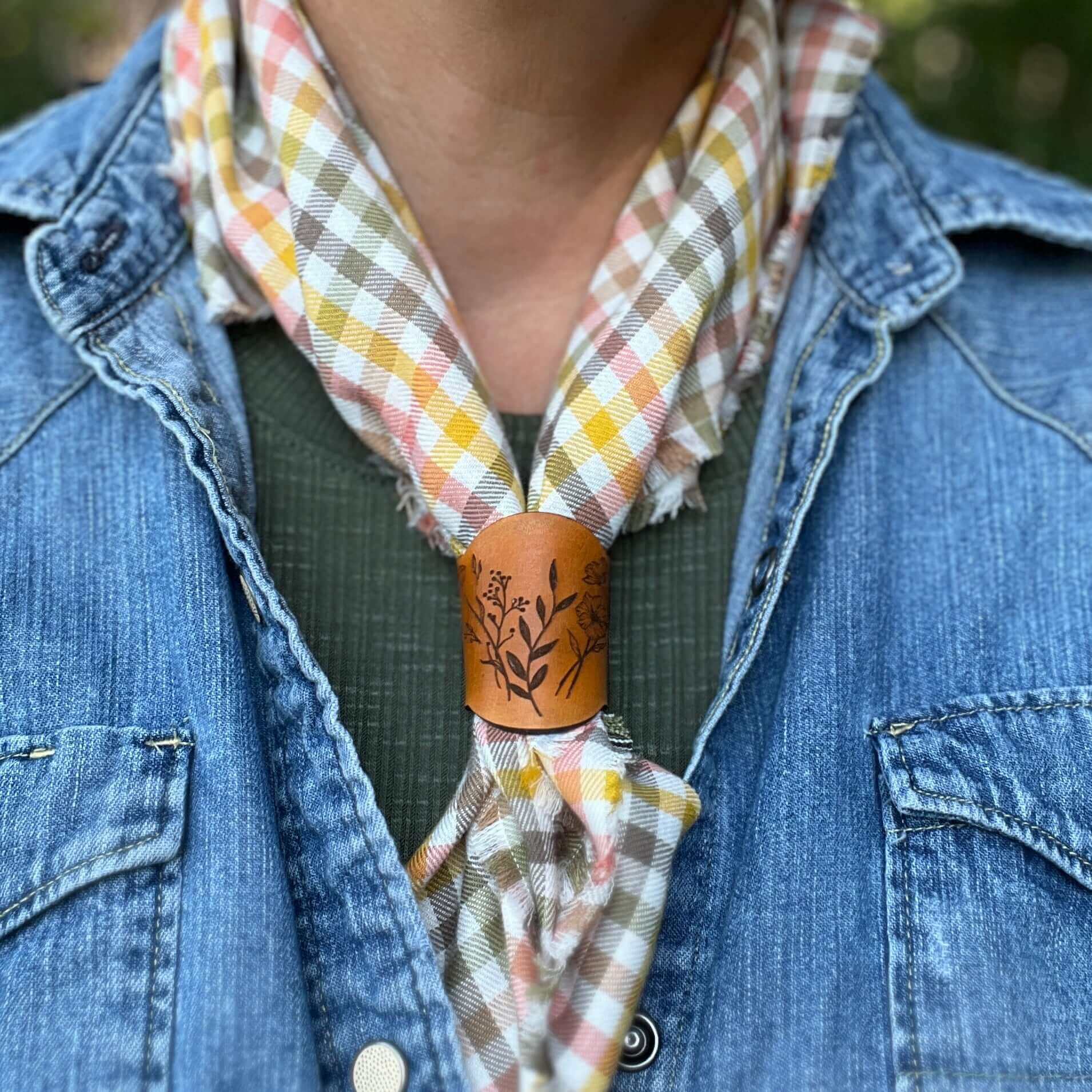 Bandana Scarf in Soft Plaid