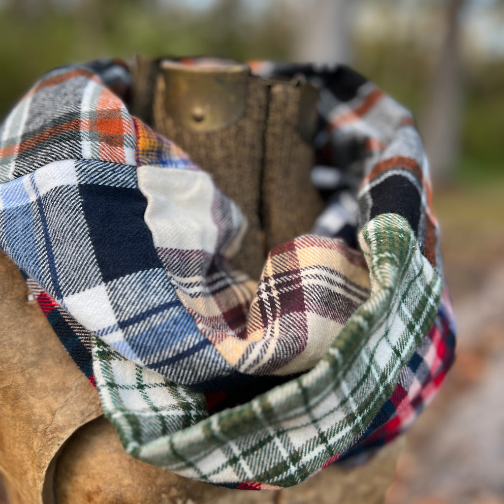 plaid flannel infinity scarf
