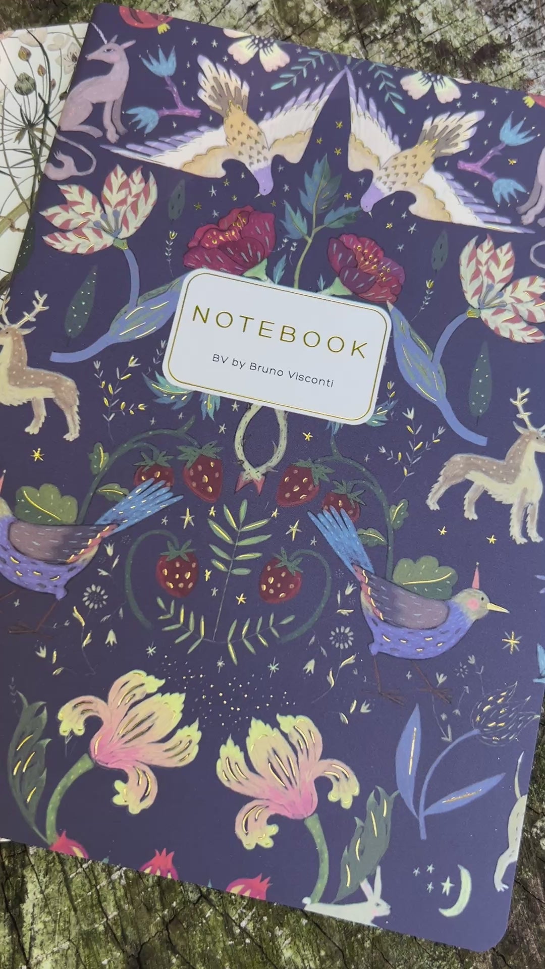woodland floral notebooks