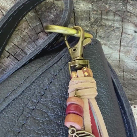 Southwestern Style Bag Charm, Gift for Girlfriend, Gift for Mom, Handbag Tassel, Purse Charm  - 6" Tassel on Clip