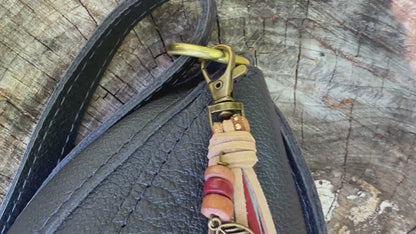 Southwestern Style Bag Charm, Gift for Girlfriend, Gift for Mom, Handbag Tassel, Purse Charm  - 6" Tassel on Clip