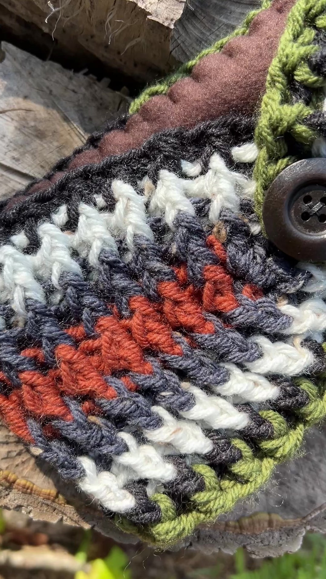 Winter Headband with Fleece Lining - Stripes