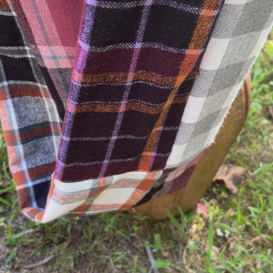 plaid flannel infinity scarf