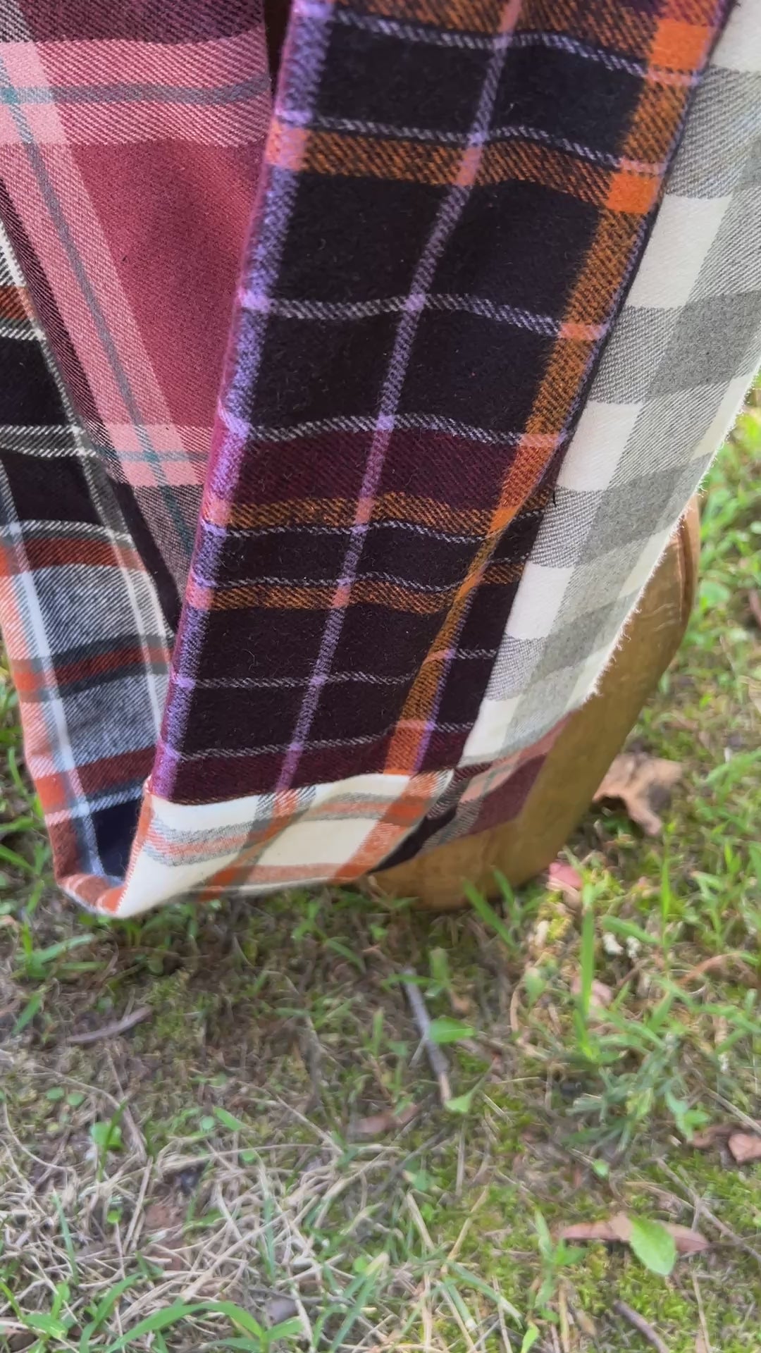 plaid flannel infinity scarf