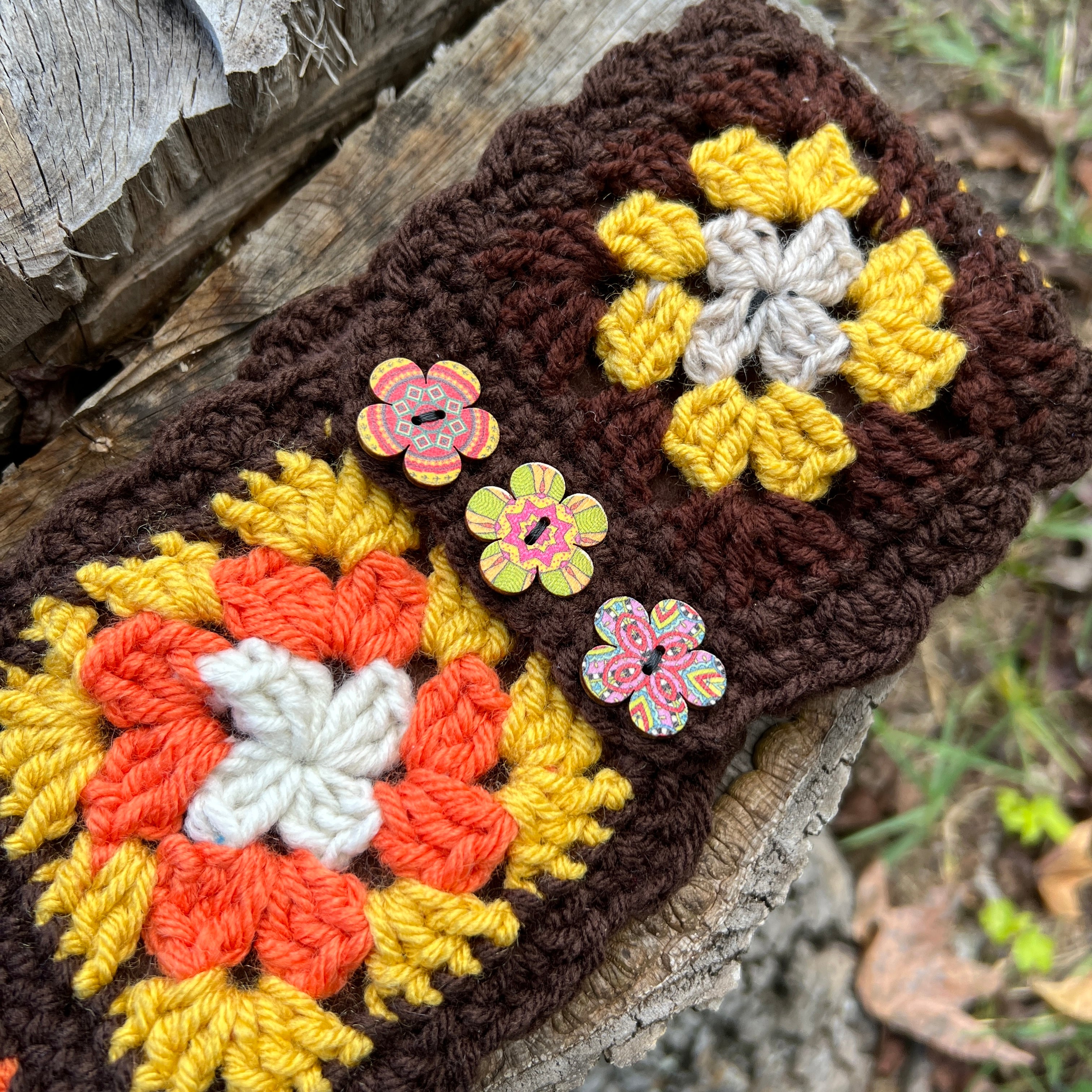 patchwork ear warmer winter headband