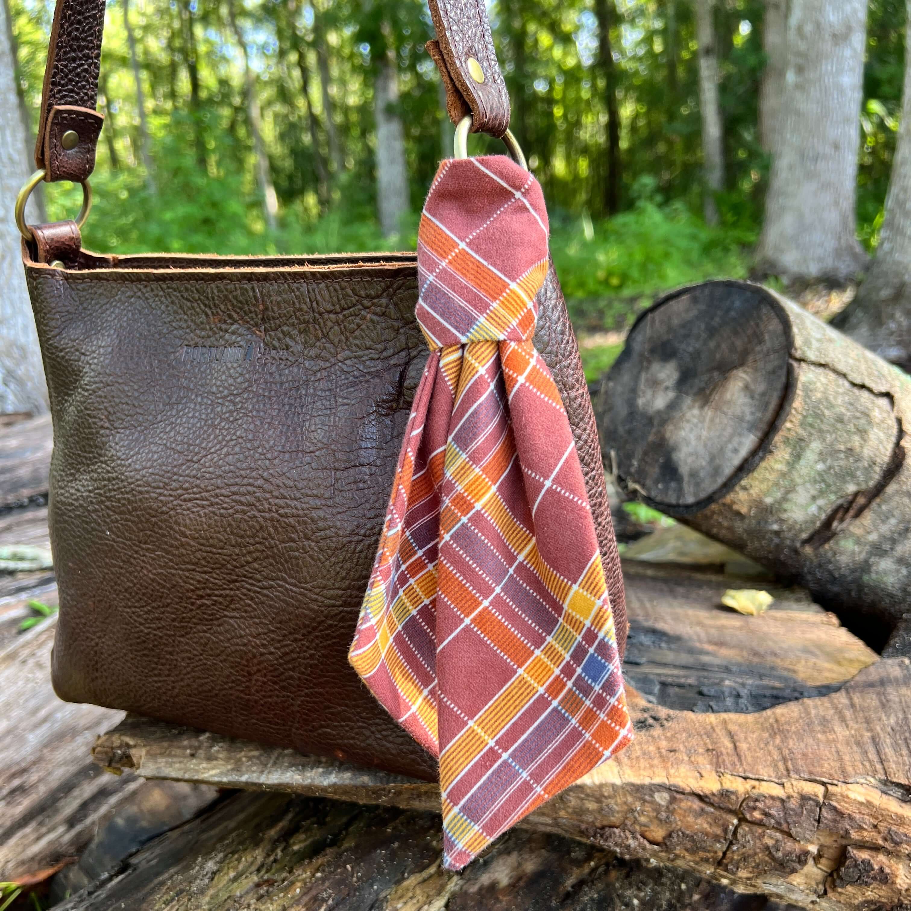 Plaid Purse Scarf - Skinny Fall Plaid Flannel