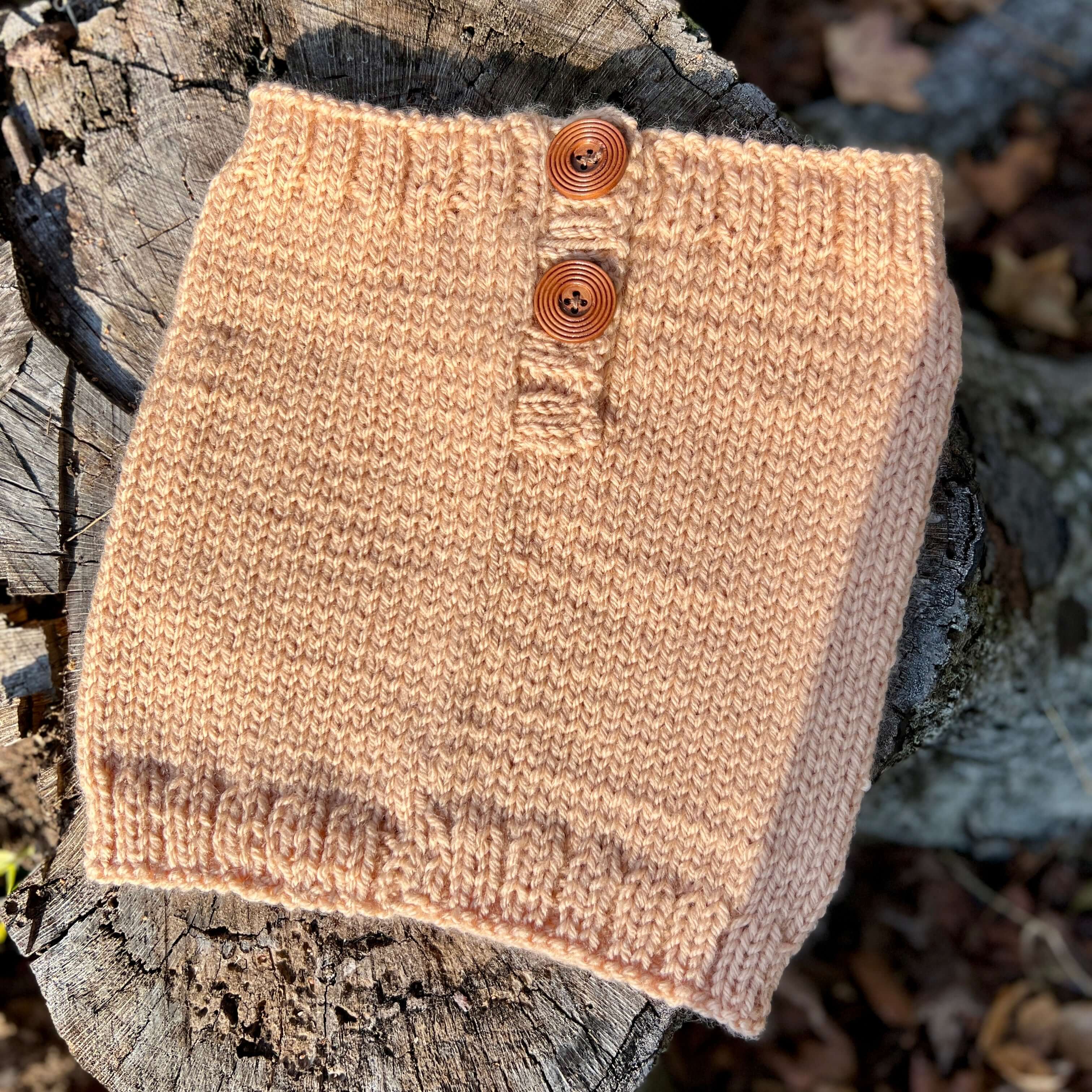 soft pink knit cowl neck gaitor