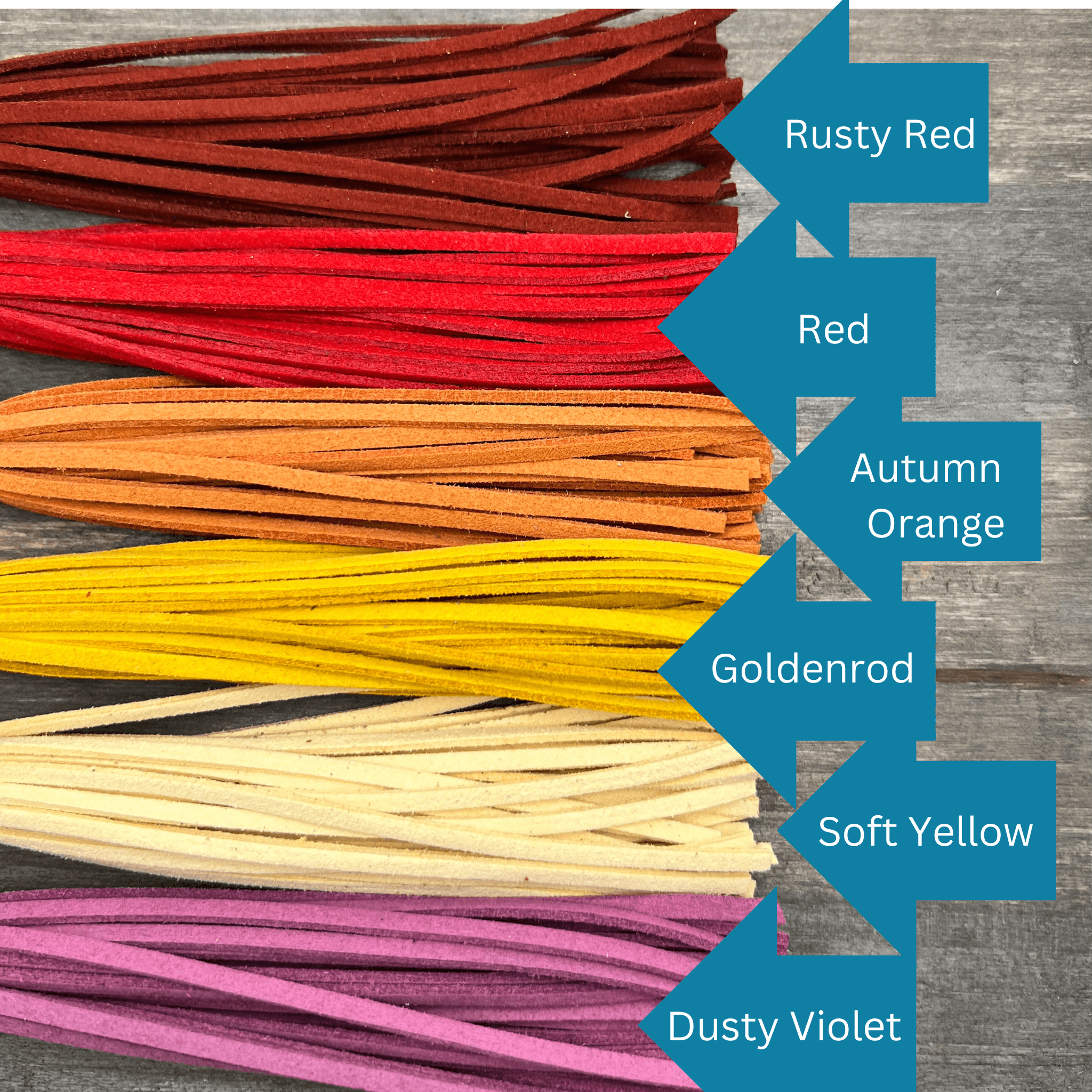 Bag Charm Deluxe Wide Braid with Tassels for Purses & Totes Faux Suede Leather