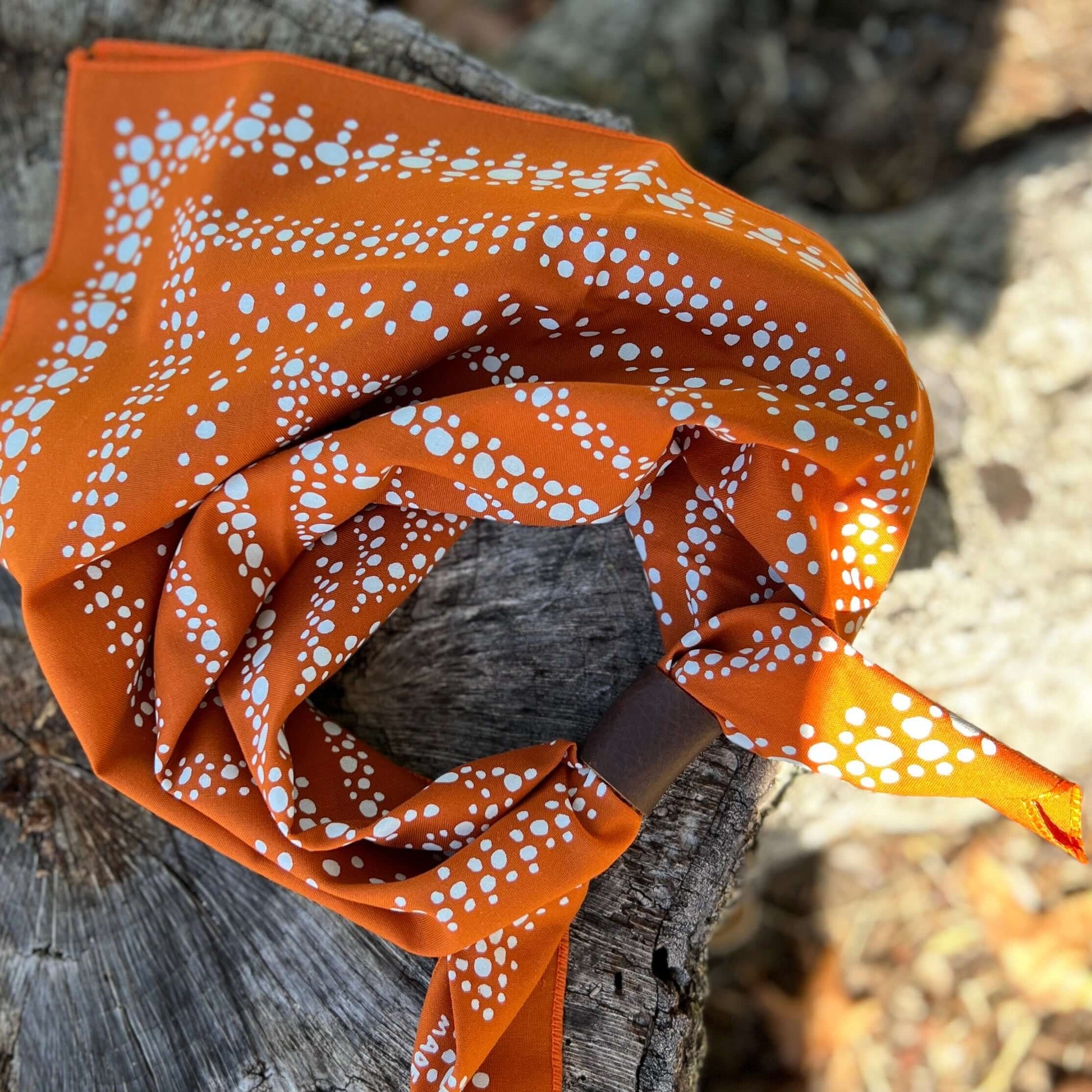 western bandana in orange