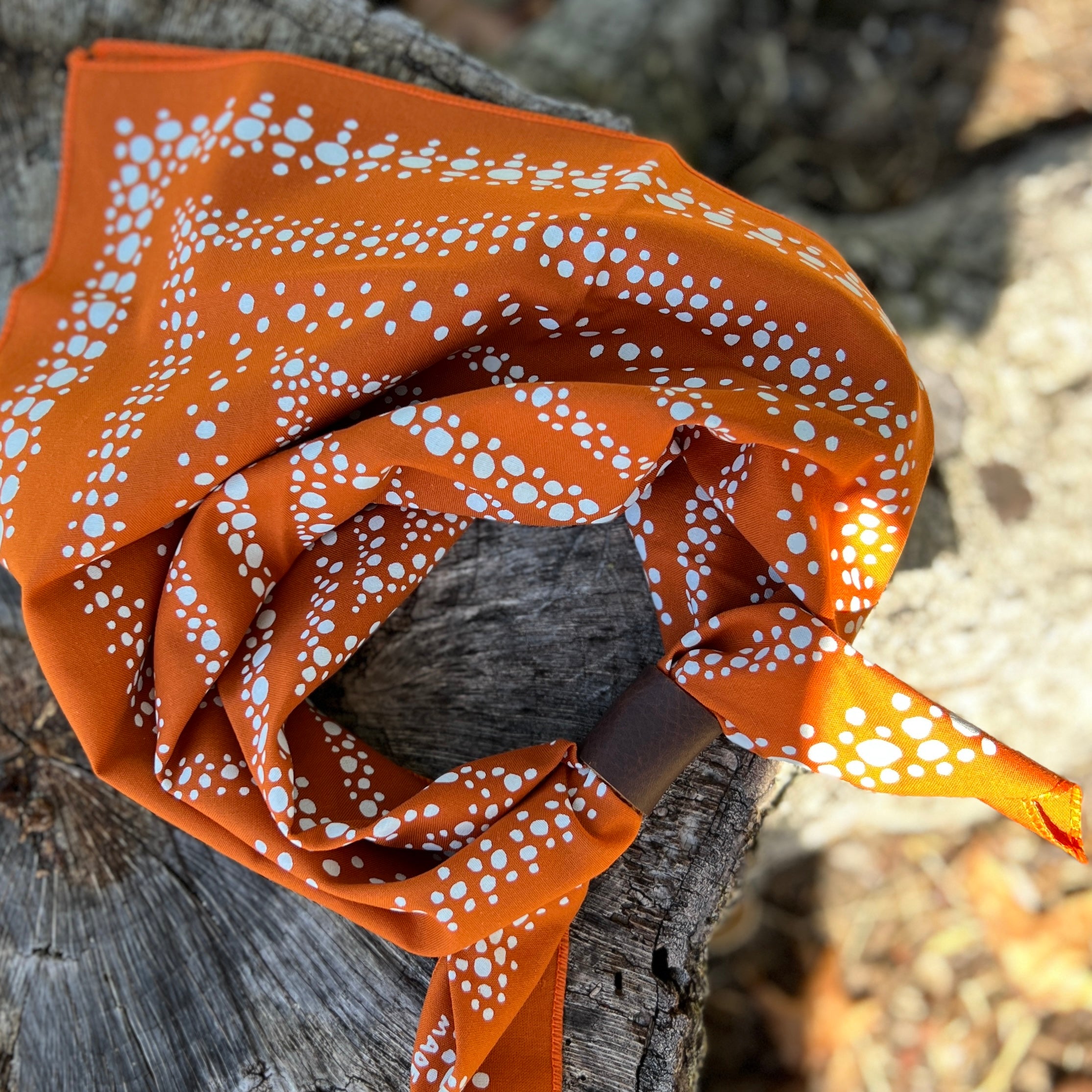 western bandana in orange
