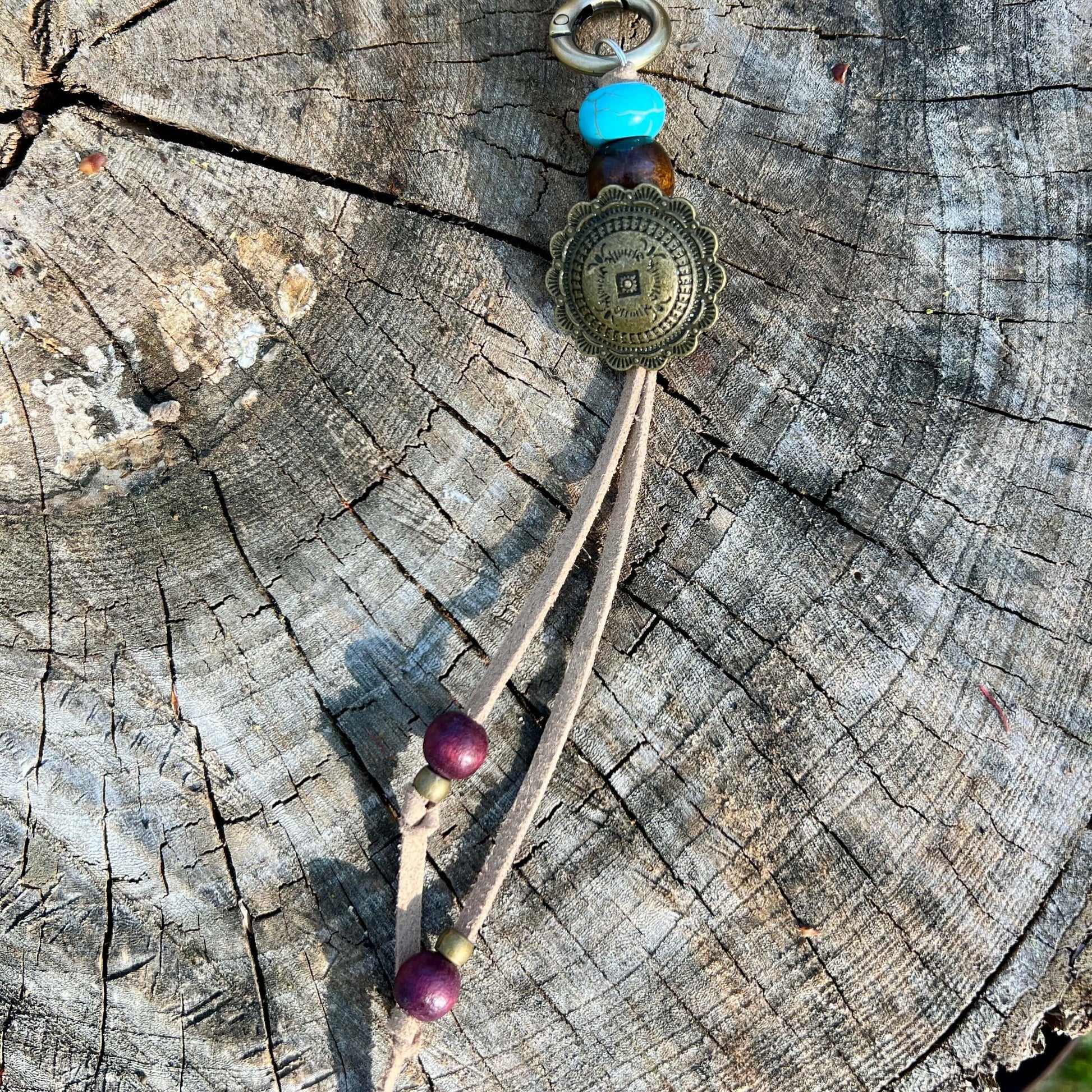 western style boho beaded bag charm