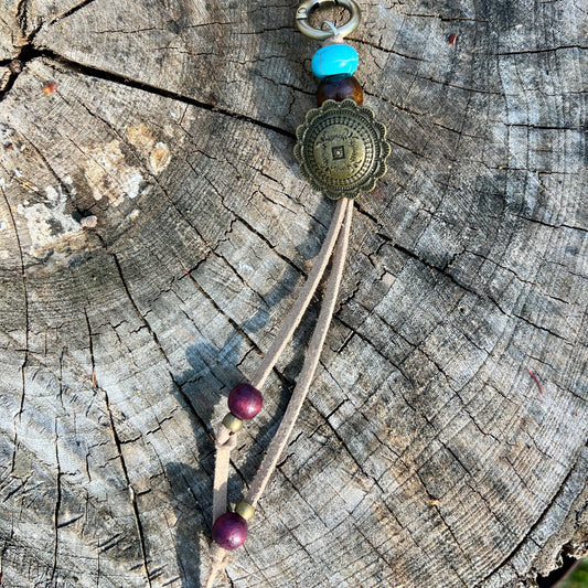 western style boho beaded bag charm