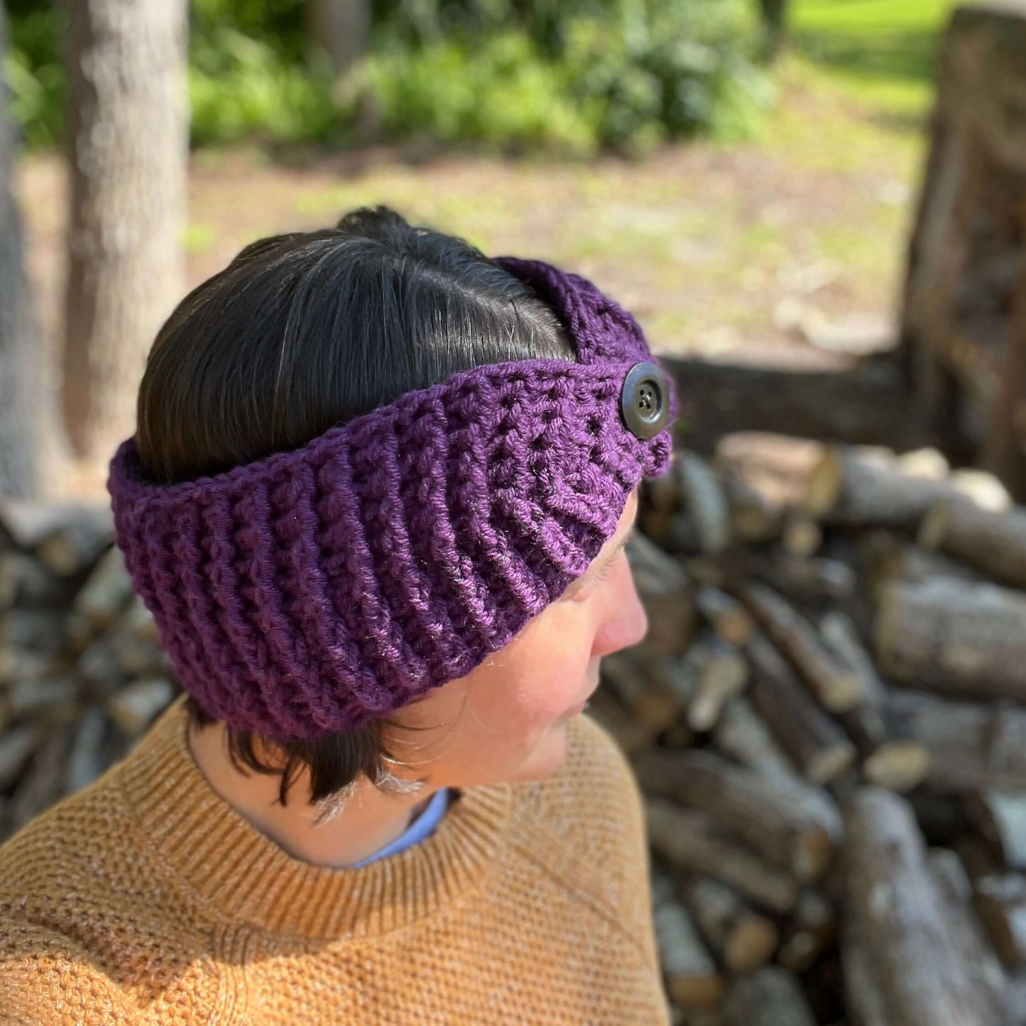 ear warmer with fleece lining
